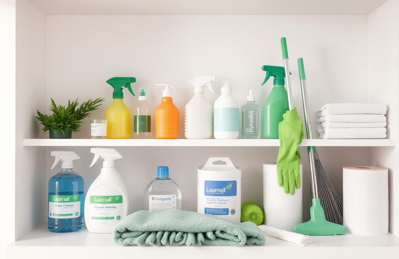 Cleaning supplies and hygiene products